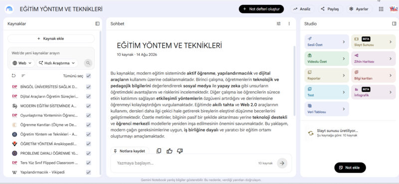 NotebookLM ve Perplexity 1